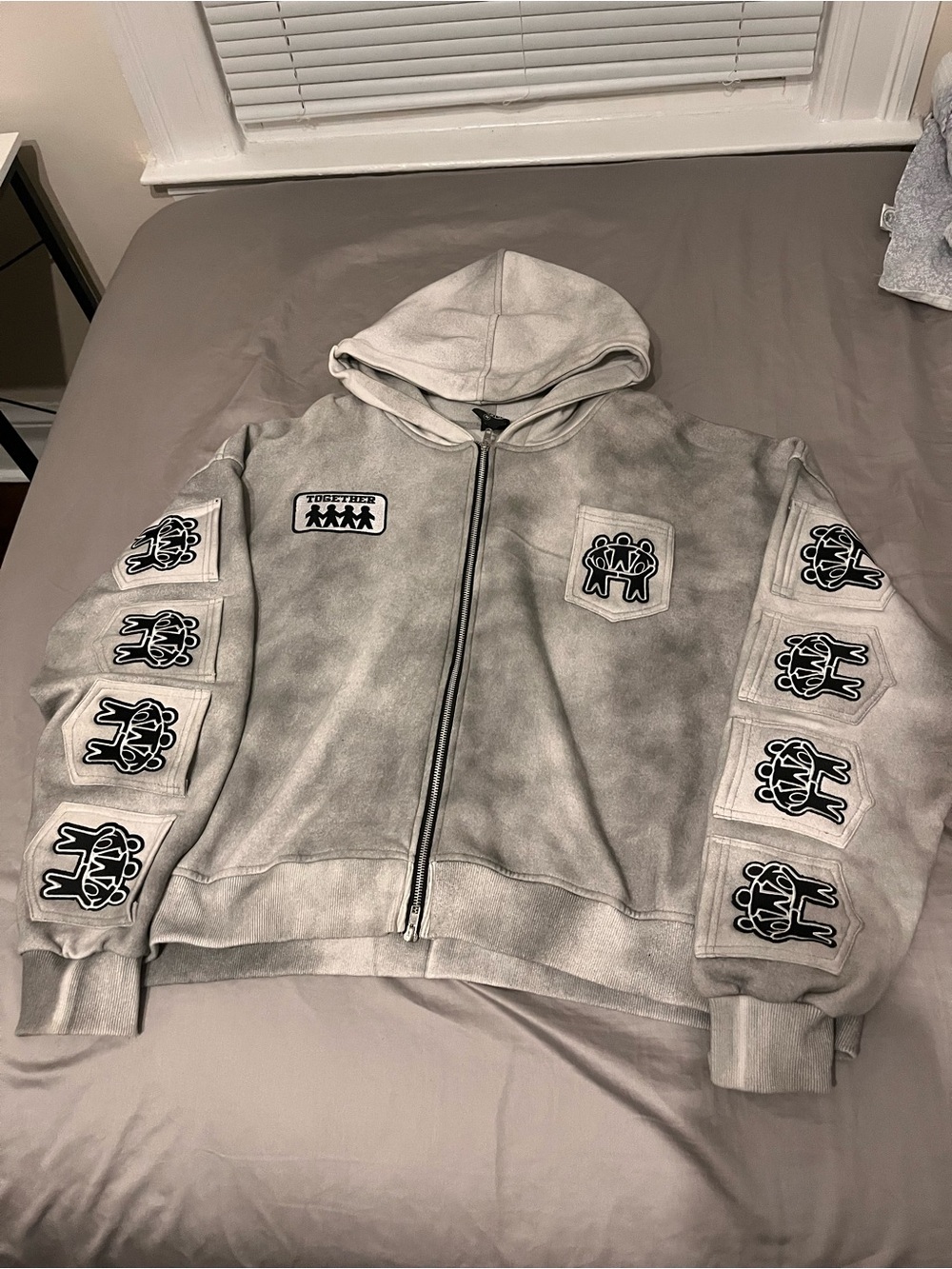 BETTER TOGETHER ZIP HOODIE [GRAPHITE]